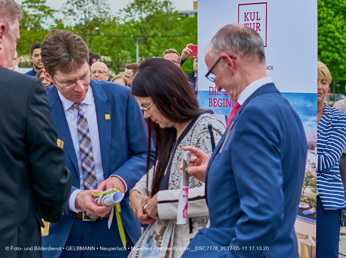 11. Mai 2017 - Grundsteinlegung für die LOGE und dem Kulturquadrat in Neuperlach